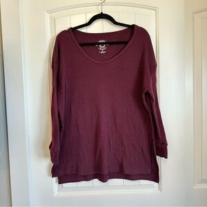 Women's XL SUPER SOFT long sleeve tee / thermal / light sweater